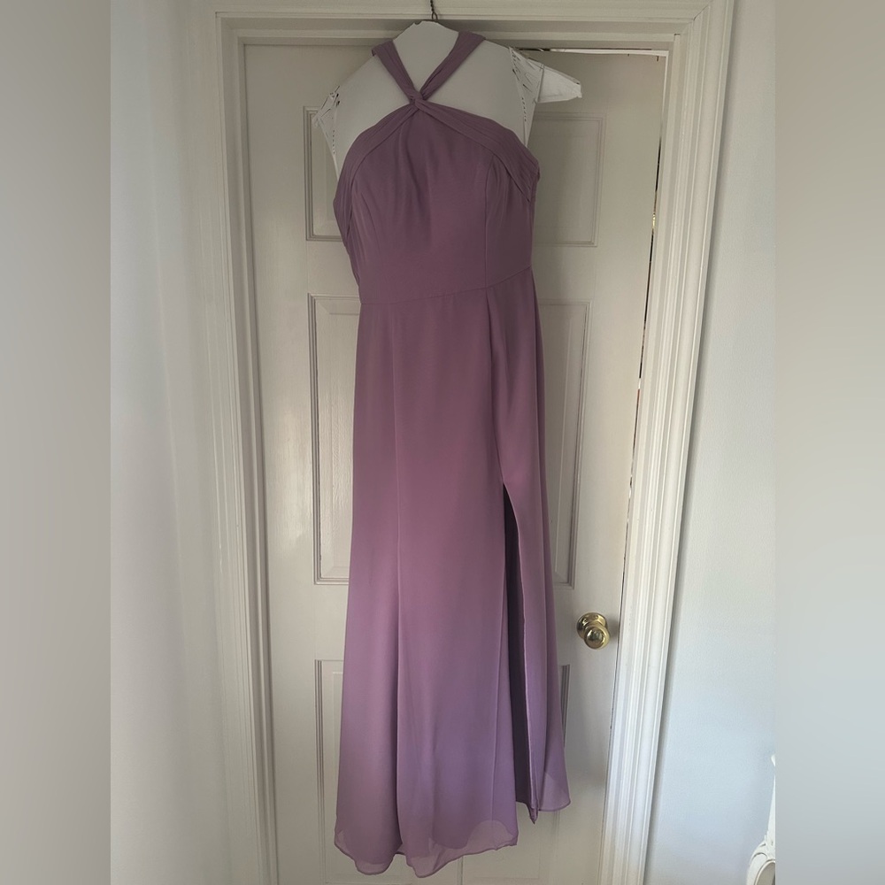 Purple/Pink Azazie gown. Worn once.